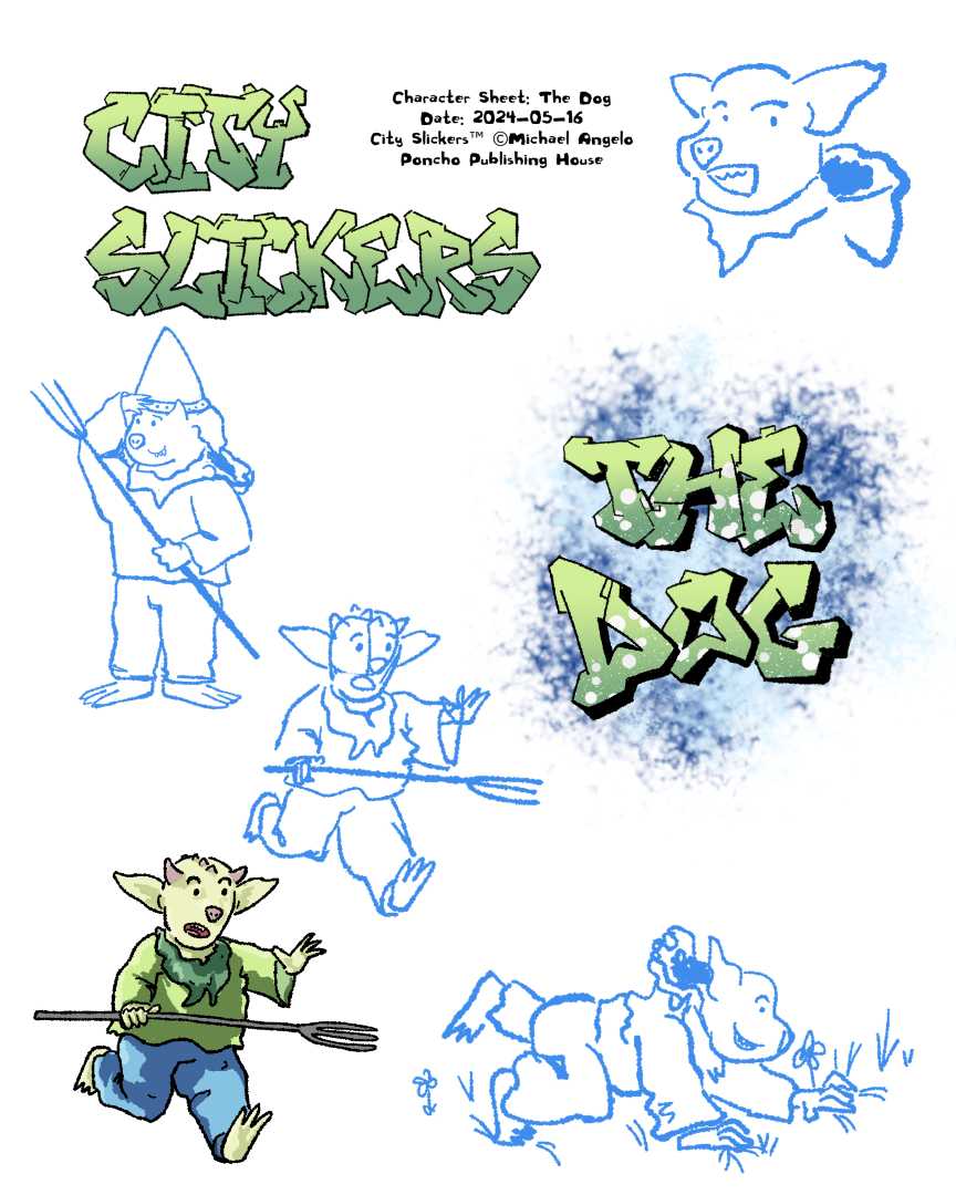 Character sheet of The Dog.