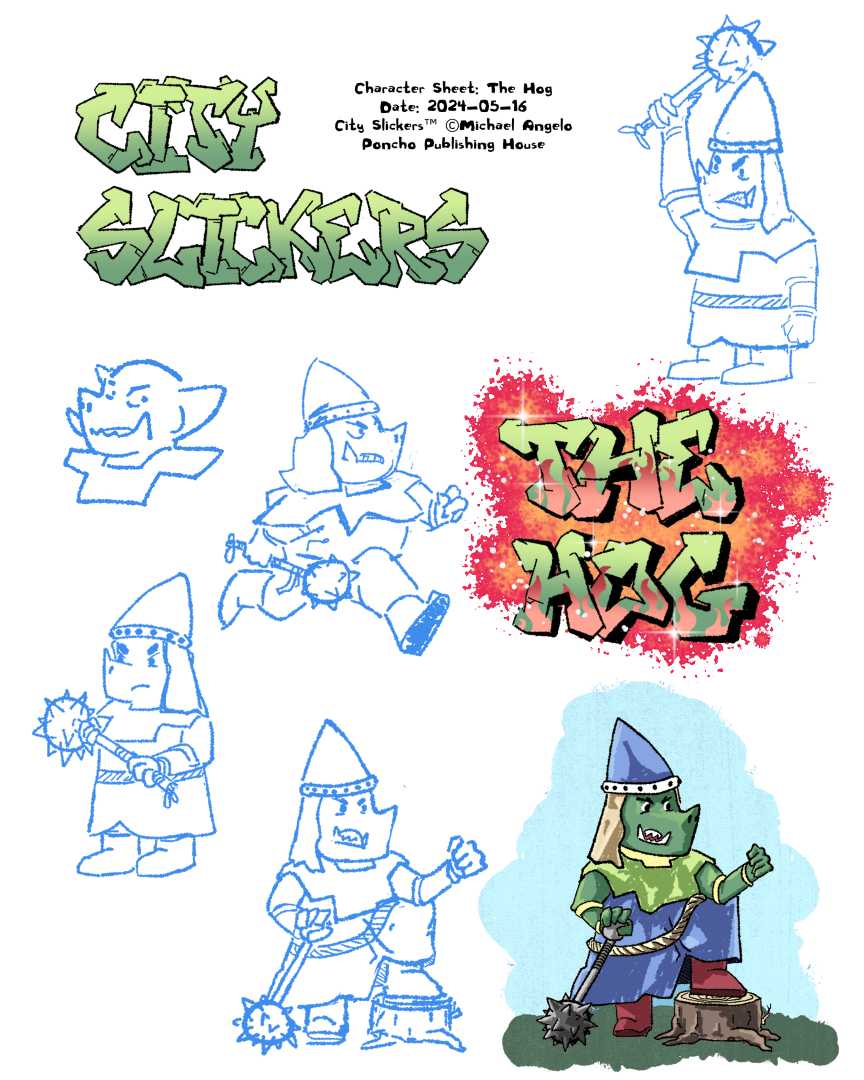 Character sheet of The Hog.