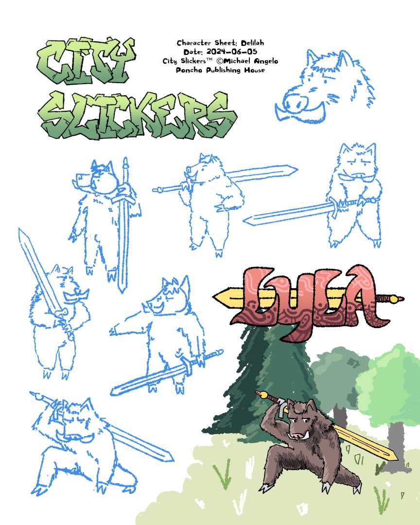 Character sheet of Lyla.