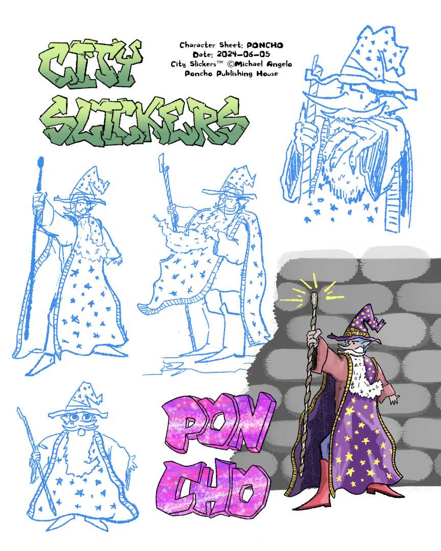 Character sheet of Poncho.