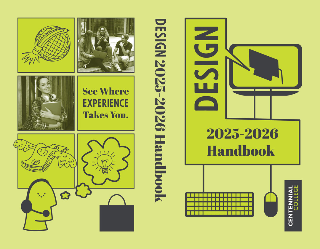 Centennial College Student Handbook cover.