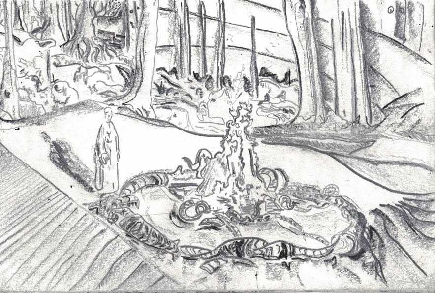 Concept Development Sketch for 'Mobius' project.