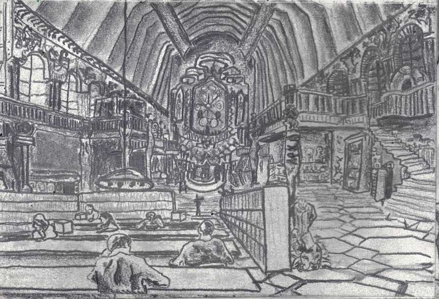 Concept Development Sketch for 'Mobius' project.