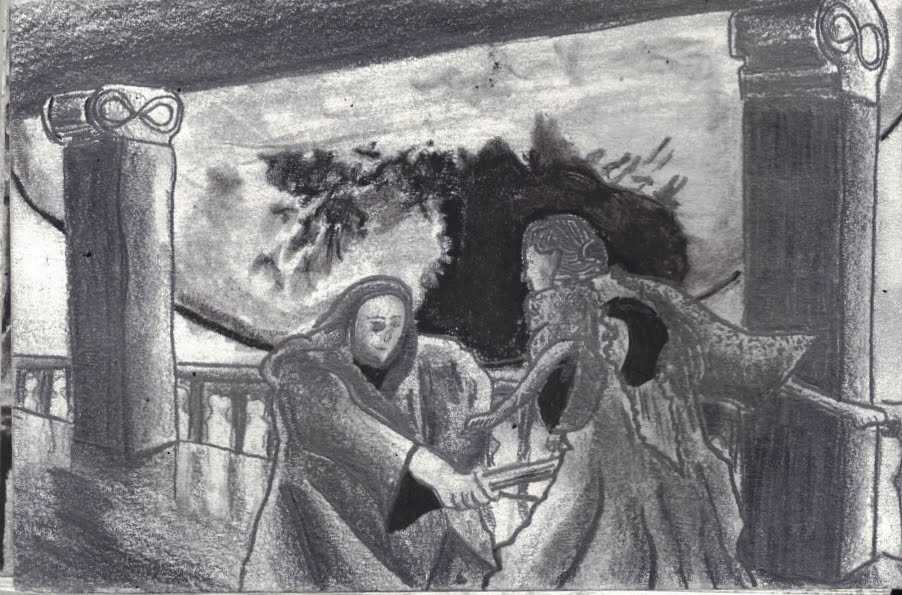 Concept Development Sketch for 'Mobius' project.