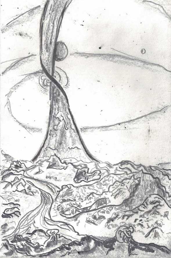 Concept Development Sketch for 'Mobius' project.